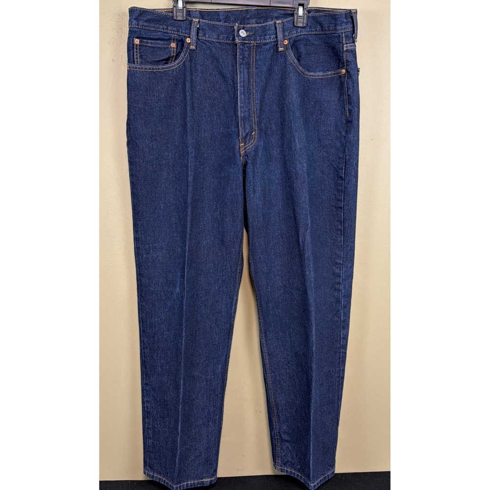 Levi's 550 Mens Relaxed Fit Jeans 40x32 Dark Blue Wash New Without Tags